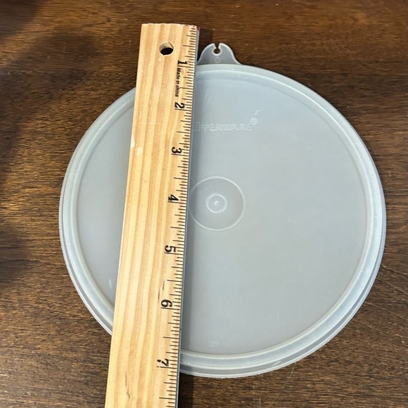 Tupperware Clear / Frosted Replacement Lid C 227-23 Good Condition - Picture 4 of 5